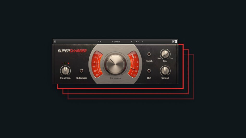 Image of the free Supercharger effect plugin by Native Instruments.