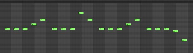 Image of the original Happier melody in Ableton Live.