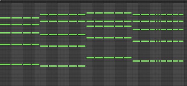 Image of random chords in Ableton Live.