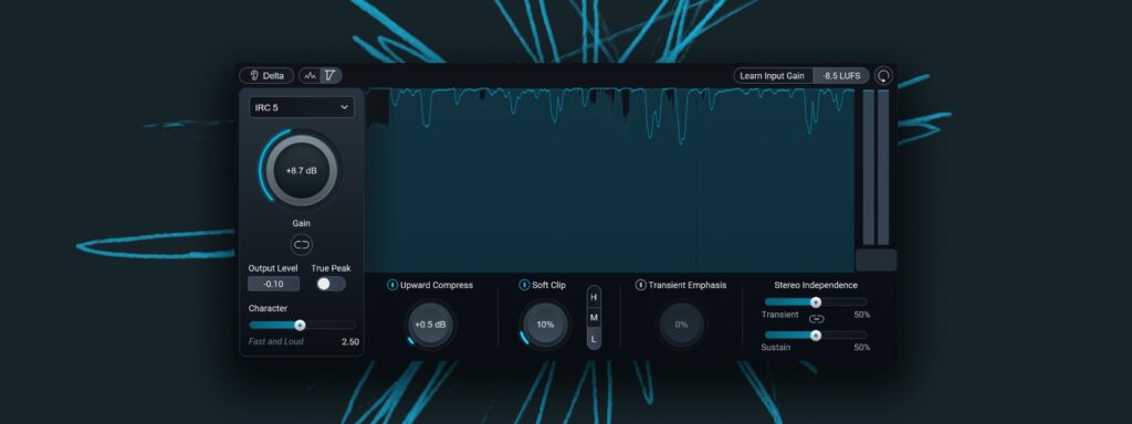 Screenshot of iZotope Ozone 12's Maximizer module