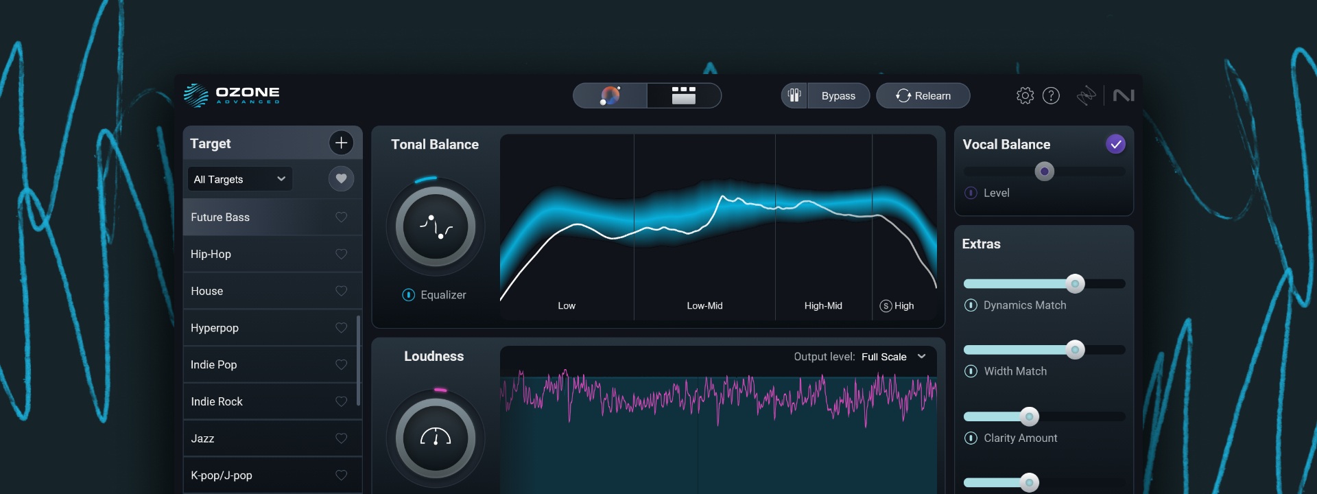 Screenshot of iZotope's Ozone 12 with the Master Assitant's Custom Flow open