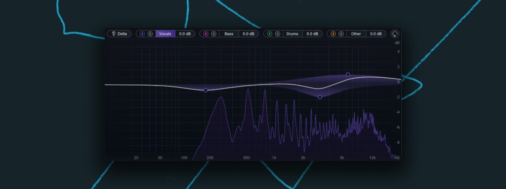 Screenshot of iZotope Ozone 12's Stem EQ module