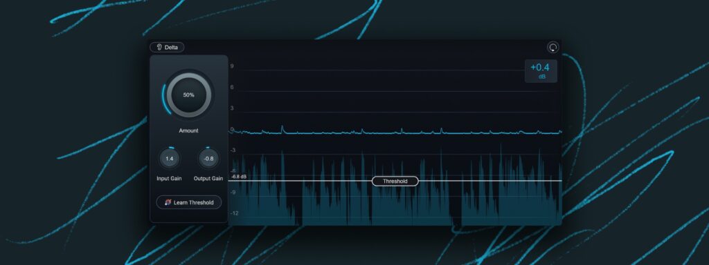 Screenshot of iZotope Ozone 12's Unlimiter module